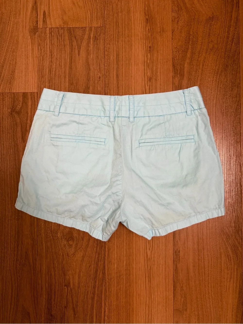 J. Crew Light Turquoise Blue Cotton Chino Shorts